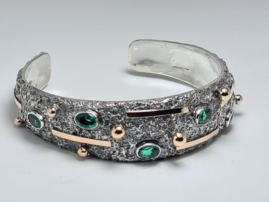 Bracelet with tsavorites - Eugenijus Kasiulis